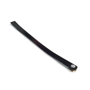 Nappinauha vahvikekankaasta, 22 cm, musta