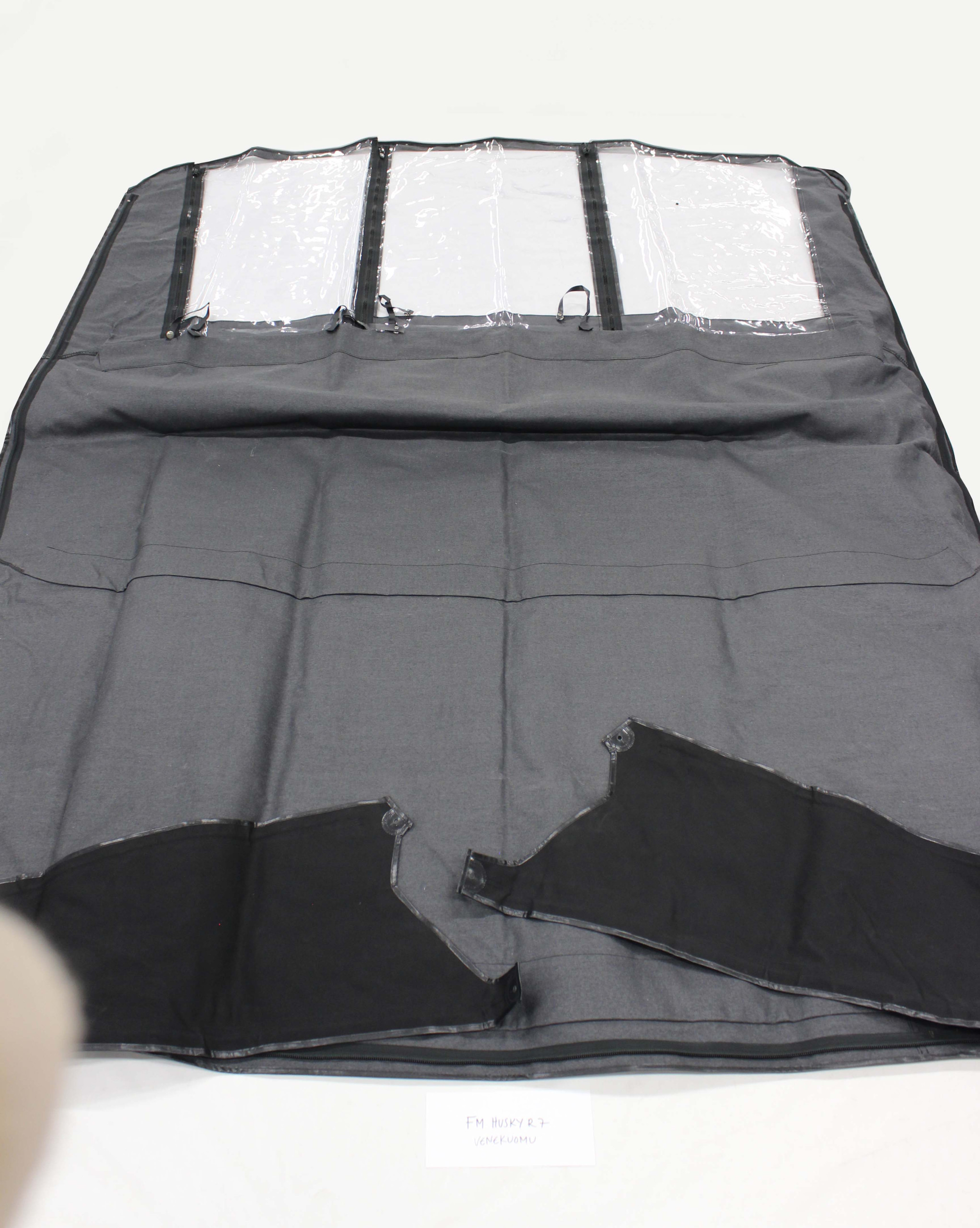 Finnmaster Husky R7 venekuomu -16-18, irtoavat sivut/ ei kaaria, musta - Image 3